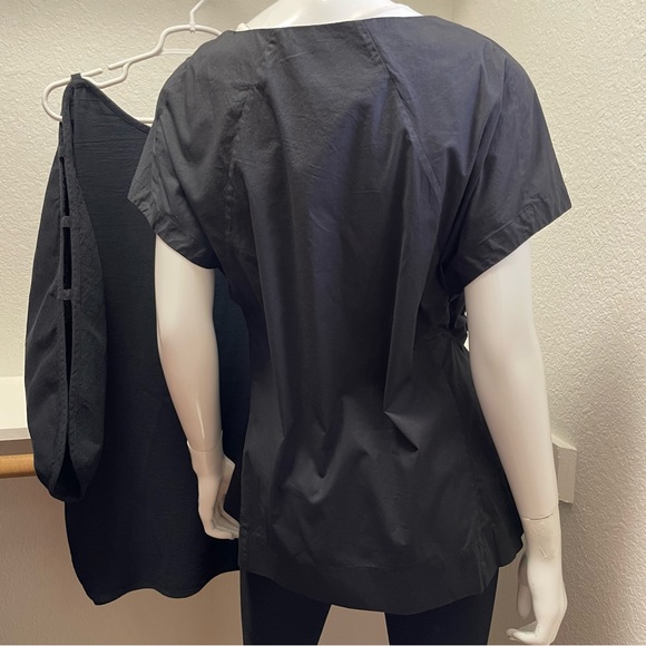 Soft Surroundings Two Blouse Bundle Fitted and Relaxed, Cotton in Black | Sz L - Picture 5 of 11